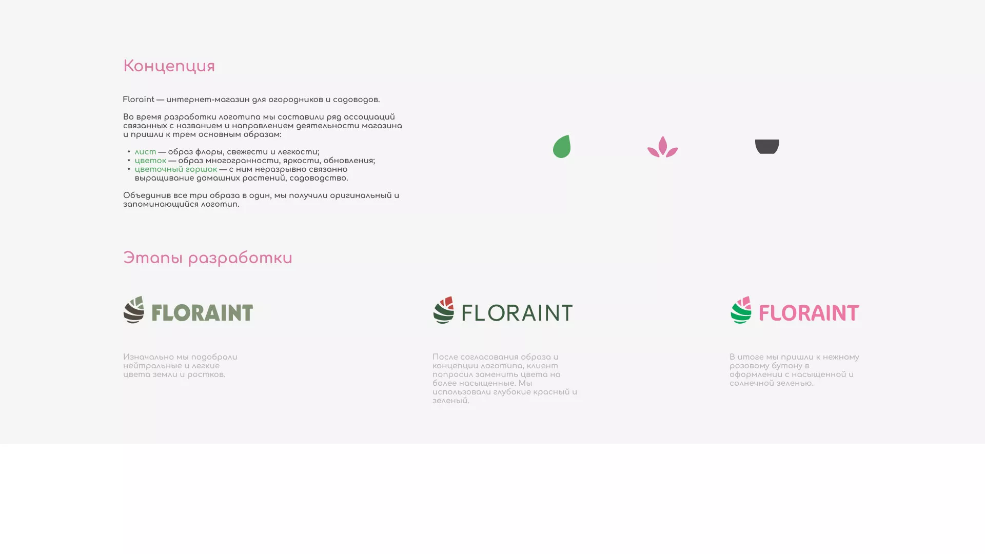 Создание логотипа и интернет-магазина «FLORAINT» в Сорочинске