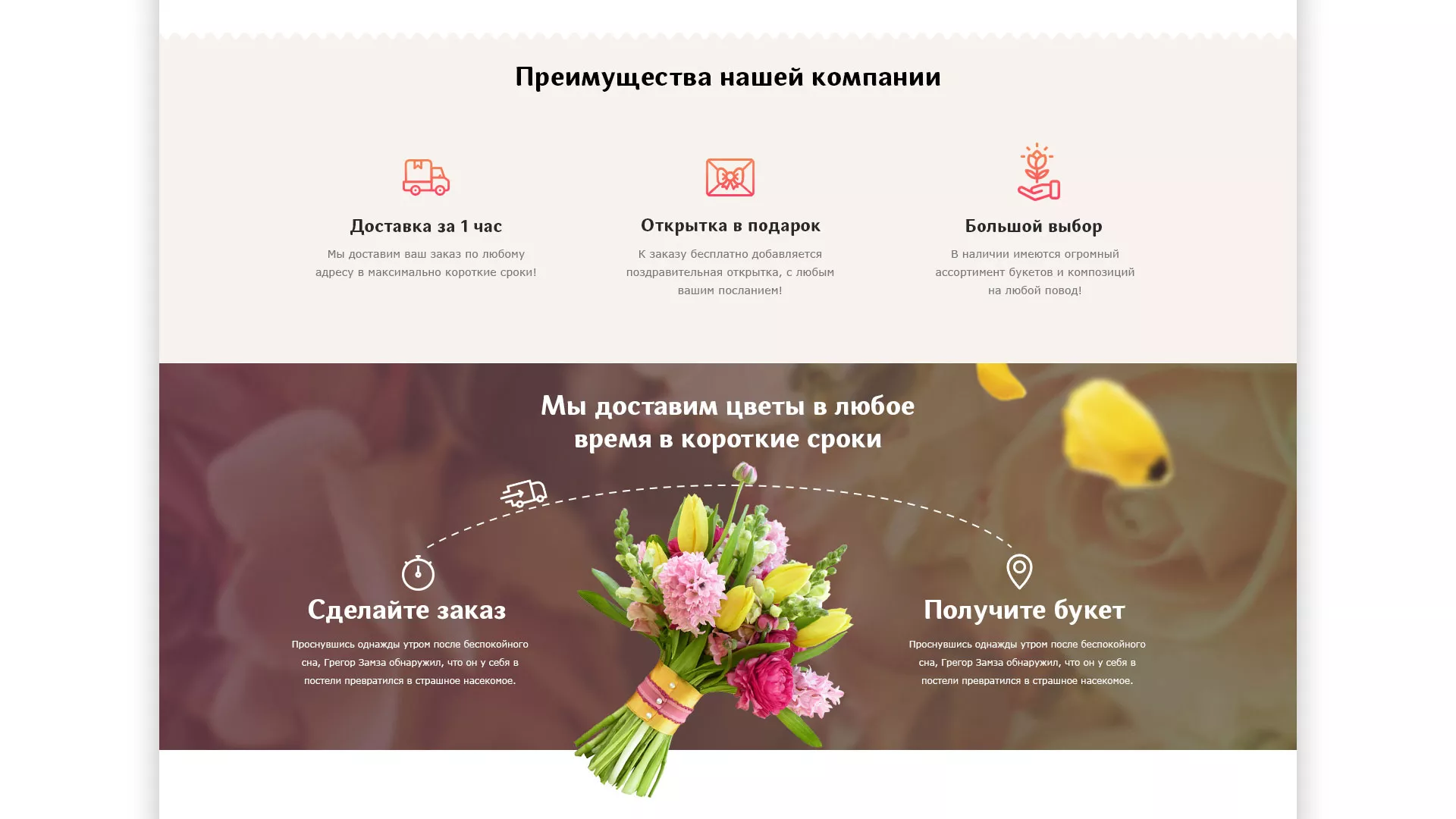 Создание интернет-магазина «Букет-онлайн» по цветам в Сорочинске