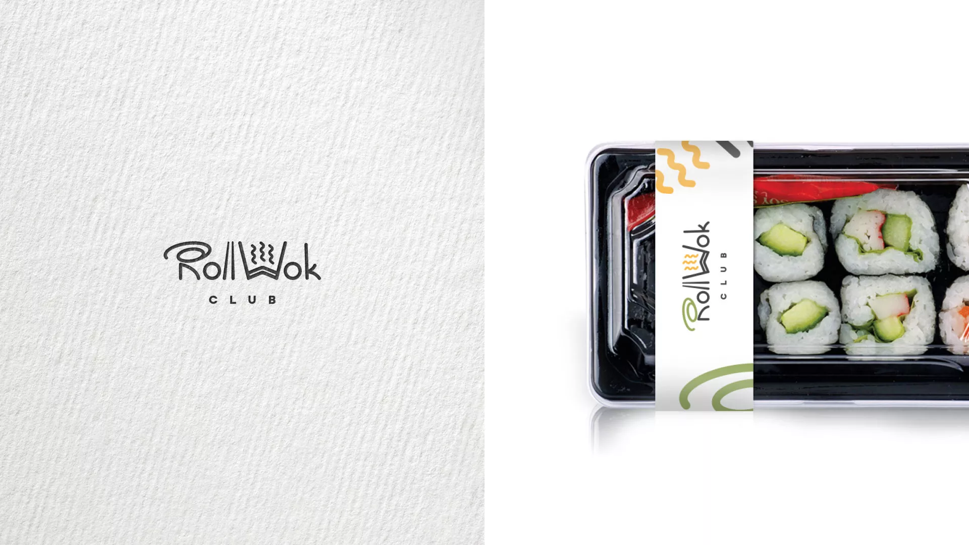 Создание дизайна упаковки суши-бара «Roll Wok Club» в Сорочинске